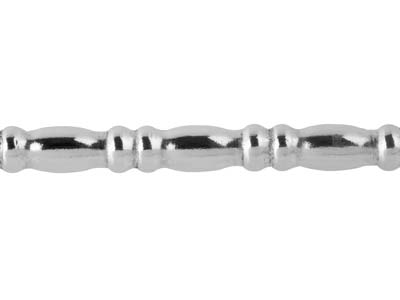 Hilo De Perlas Alterno, Ovalado Y Rondelle 1,55 mm, Plata 925 Semidura - Imagen Estandar - 3