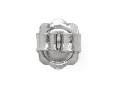 Cierres De Mariposa Grandes De Platino - Imagen Estandar - 4