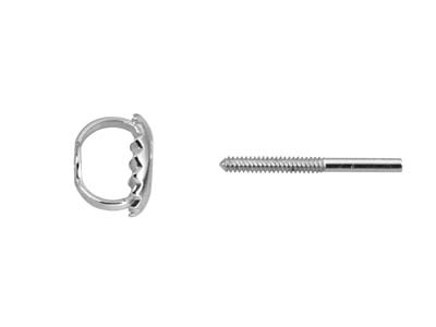 Poussette Con Varilla Roscada, Platino 950, La Pieza - Imagen Estandar - 6