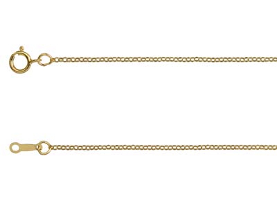 Cadena De Malla Jaseron 1,10mm, 45cm, Gold Filled