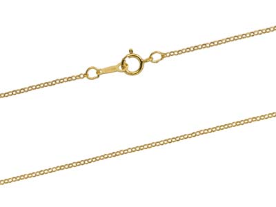 Cadena De Malla Jaseron 1,10 mm, 50 cm, Relleno De Oro - Imagen Estandar - 2