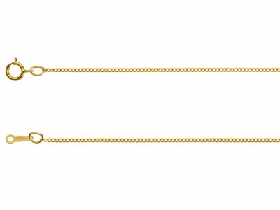 Cadena De Eslabones Gourmette 1,20 Mm, 40 Cm, Gold Filled