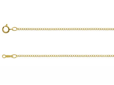 Cadena De Malla Gourmette 1,50mm, 45cm, Gold Filled