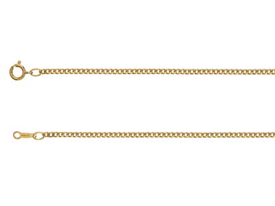 Cadena De Malla Gourmette 2,00 Mm, 40 Cm, Gold Filled