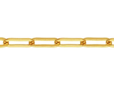 Pulsera De Malla Rectangular Con Extensión, 16,50-19 cm, Bañada En Oro - Imagen Estandar - 2