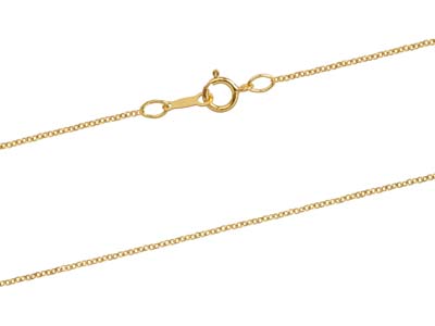 Cadena De Eslabones For\at 1,10 mm,45 cm, Gold Filled - Imagen Estandar - 2