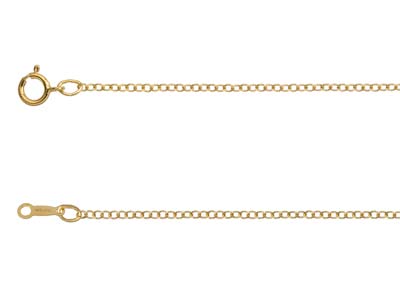 Cadena De Eslabones Forat 1,70mm,40cm, Gold Filled