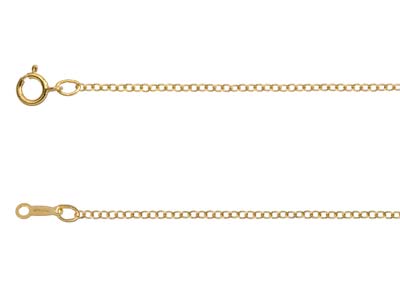 Cadena De Eslabones Forat 2,20mm,45cm, Gold Filled