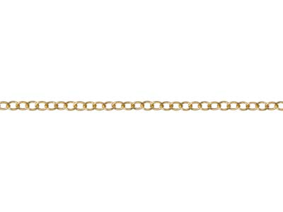 Cadena Forzada De 1.7 mm Chapada En Oro, 18