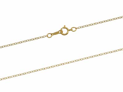 Cadena De Eslabones For\at Plana 1,50 mm, 40 cm, Gold Filled - Imagen Estandar - 2