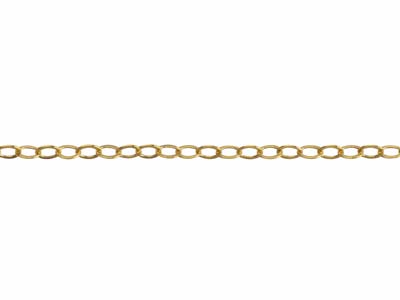 Cadena De Eslabones For\at Plana 1,50 mm, 40 cm, Gold Filled - Imagen Estandar - 3