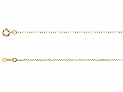 Cadena De Eslabones Forat Plana 1,50mm, 45cm, Gold Filled