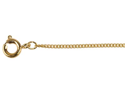 Cadena De Eslabn 1,2mm, 45cm, Dorado