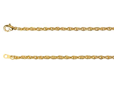 Cadena De Cuerda De 1,8 mm, 45 cm, Dorada* - Imagen Estandar - 2