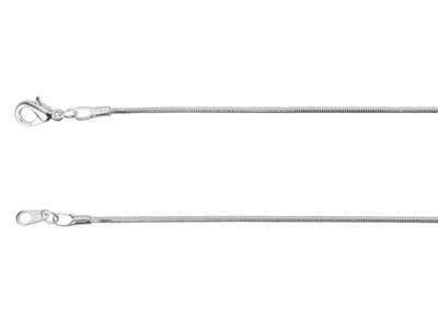 Cadena De Malla De Serpiente 1,1 mm, 40 cm, Plata* - Imagen Estandar - 2
