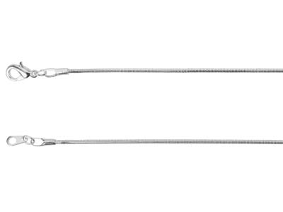 Cadena Serpiente 1,1 mm, 45 cm, Plata* - Imagen Estandar - 2