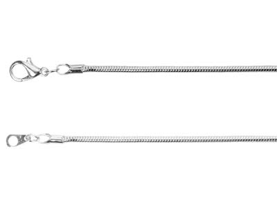 Cadena Serpiente 1,9 mm, 45 cm, Plata* - Imagen Estandar - 2
