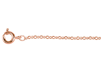 Cadena De Eslabones Forat 1,6mm, 45cm, Oro Rosa