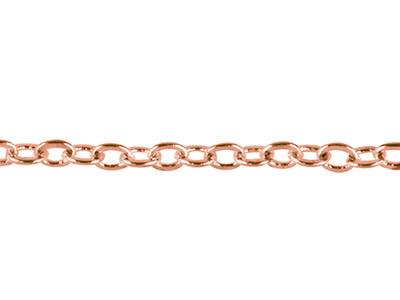Cadena De Eslabones For\at 1,6 mm, 45 cm, Oro Rosa* - Imagen Estandar - 2
