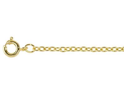 Cadena De Eslabones Forat 2mm, 45cm, Oro