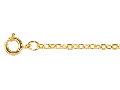 Cadena De Eslabones Forat 2,3mm, 45cm, Dorado
