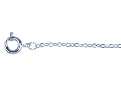 Cadena De Eslabones Forat 1,6mm, 40cm, Plateado