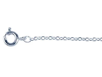 Cadena De Eslabones 1,6mm, 60cm, Plata