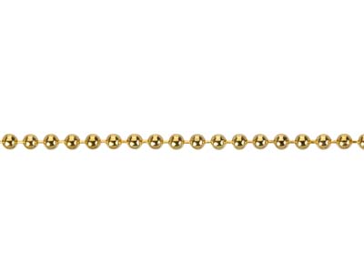 Cadena De Bolas 1,5 mm, 45 cm, Dorada* - Imagen Estandar - 3