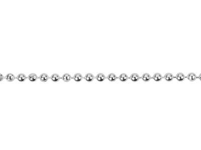 Cadena De Bolas 1,5 mm, 40 cm, Plateada* - Imagen Estandar - 3