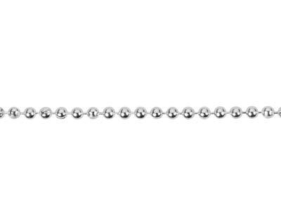Cadena De Bolas 1,5 mm, 45 cm, Plateada* - Imagen Estandar - 3