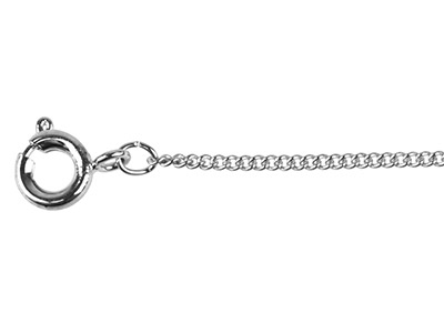 Cadena Gourmette 1,2mm, 45cm, Acero Inoxidable