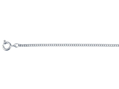 Cadena De Eslabones Gourmette 1,6 Mm, 40 Cm, Acero Inoxidable