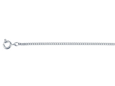 Cadena De Eslabones Gourmette 1,6 Mm, 45 Cm, Acero Inoxidable
