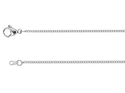 Cadena De Eslabones Gourmette 1,6 Mm, 45 Cm, Acero Inoxidable - Imagen Estandar - 2