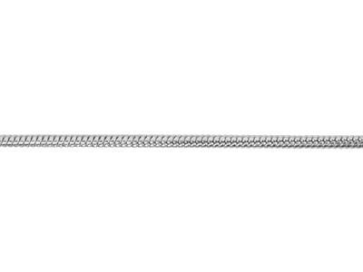 Cadena De Malla De Serpiente 1,1 mm, 45 cm, Acero Inoxidable - Imagen Estandar - 3