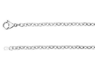 Cadena De Eslabones For\at 3,5 mm, 68 cm, Acero Inoxidable - Imagen Estandar - 2