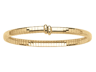 Brazalete Omega Flexible Abierto : 4 Mm, Oro Amarillo De 18k. Referencia. 817 - Imagen Estandar - 1