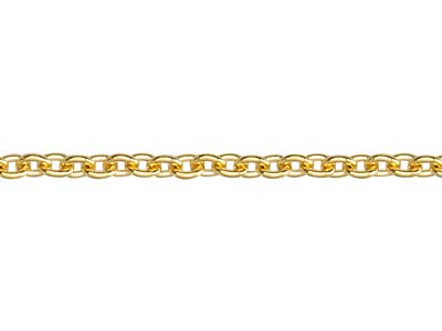Cadena De Eslabones Forzada Redonda1,50 mm, 45 cm, Oro Amarillo De 18 K - Imagen Estandar - 3