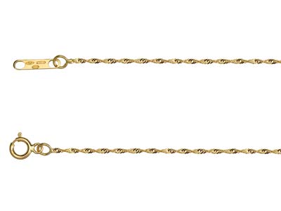 Cadena De Singapur De 1,1 Mm, 45 Cm, Oro Amarillo De 18 Quilates - Imagen Estandar - 2