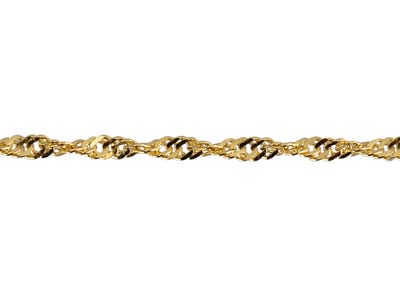 Cadena De Singapur De 1,1 Mm, 45 Cm, Oro Amarillo De 18 Quilates - Imagen Estandar - 3