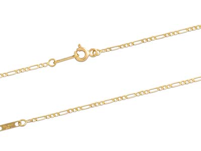 Cadena, Eslabon Alterno 1/3 Ultraplano, 1,6 Mm, 40 Cm, Oro Amarillo 18k - Imagen Estandar - 2