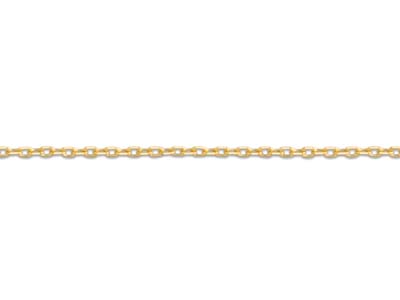 Cadena Forçat Talla Diamante 0,8 Mm, 45 Cm, Oro Amarillo 18k - Imagen Estandar - 3
