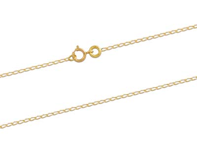 Cadena De Malla Gourmette Caballo, 1,05 mm, 45 cm, Oro Amarillo De 18 K - Imagen Estandar - 2