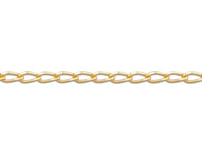 Cadena De Malla Gourmette Caballo, 1,05 mm, 45 cm, Oro Amarillo De 18 K - Imagen Estandar - 3