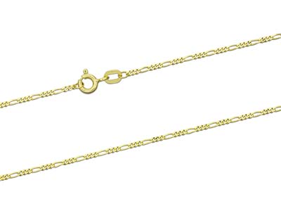 Cadena 1/3 Eslabones, 1,3 Mm, 45 Cm, Oro Amarillo 18k - Imagen Estandar - 2