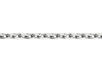 Cadena De Eslabones Diamond For\at,1,00 mm, 45 cm, Oro Blanco De 18 K Rodiado - Imagen Estandar - 3