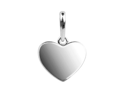 Colgante De Plata De Ley Con Corazn Delicado