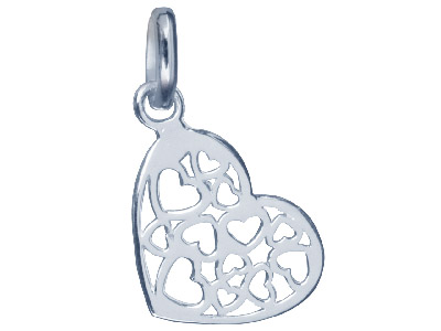 Colgante-Corazón-14 mm,-Filigrana--De...