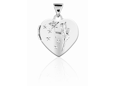 Medalln Corazn Apertura 15,7mm, Plata 925