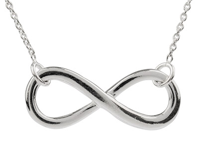 Collar Con Colgante Infinito 23,3mm, 4045cm, Plata 925